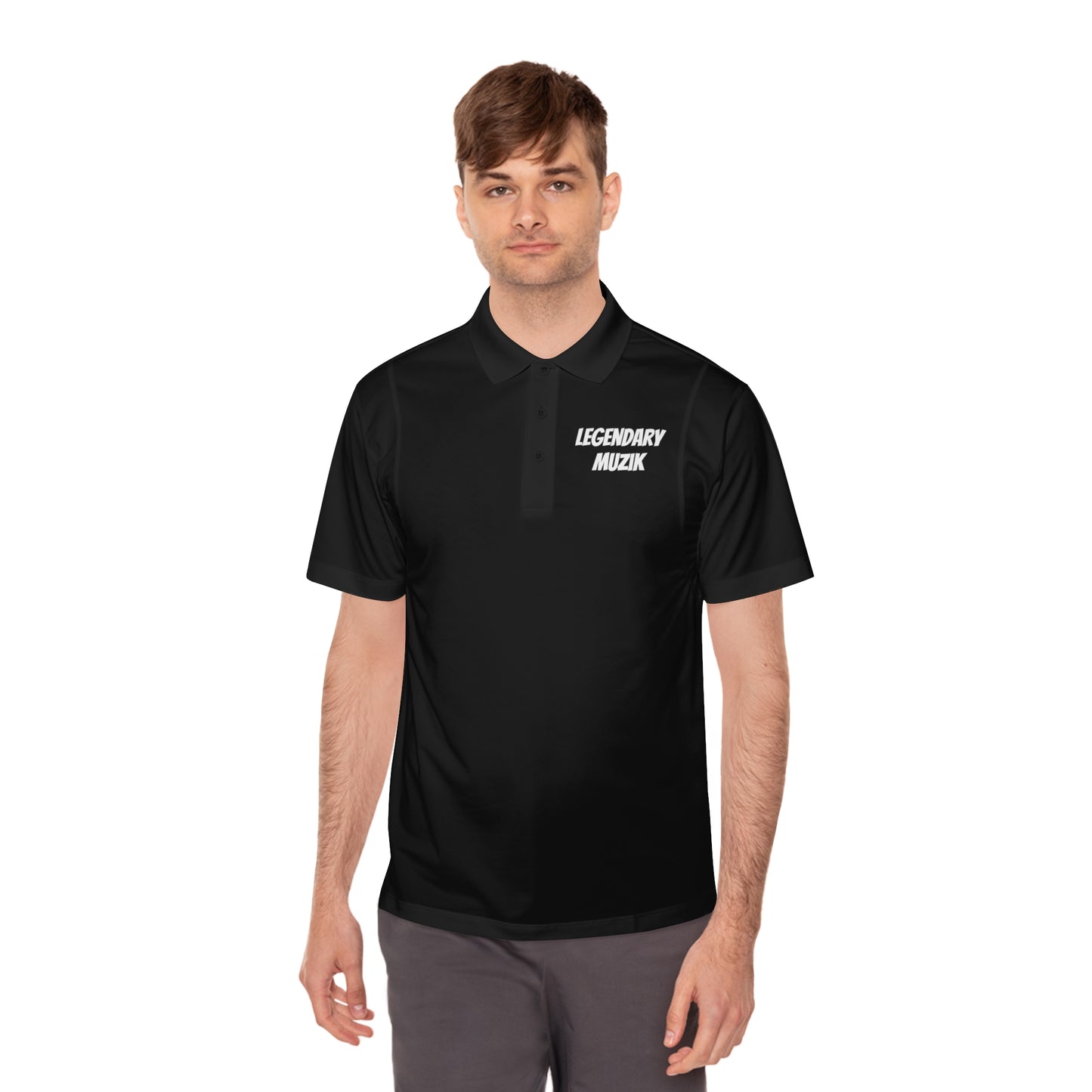 Legendary Black Men's Sport Polo Shirt