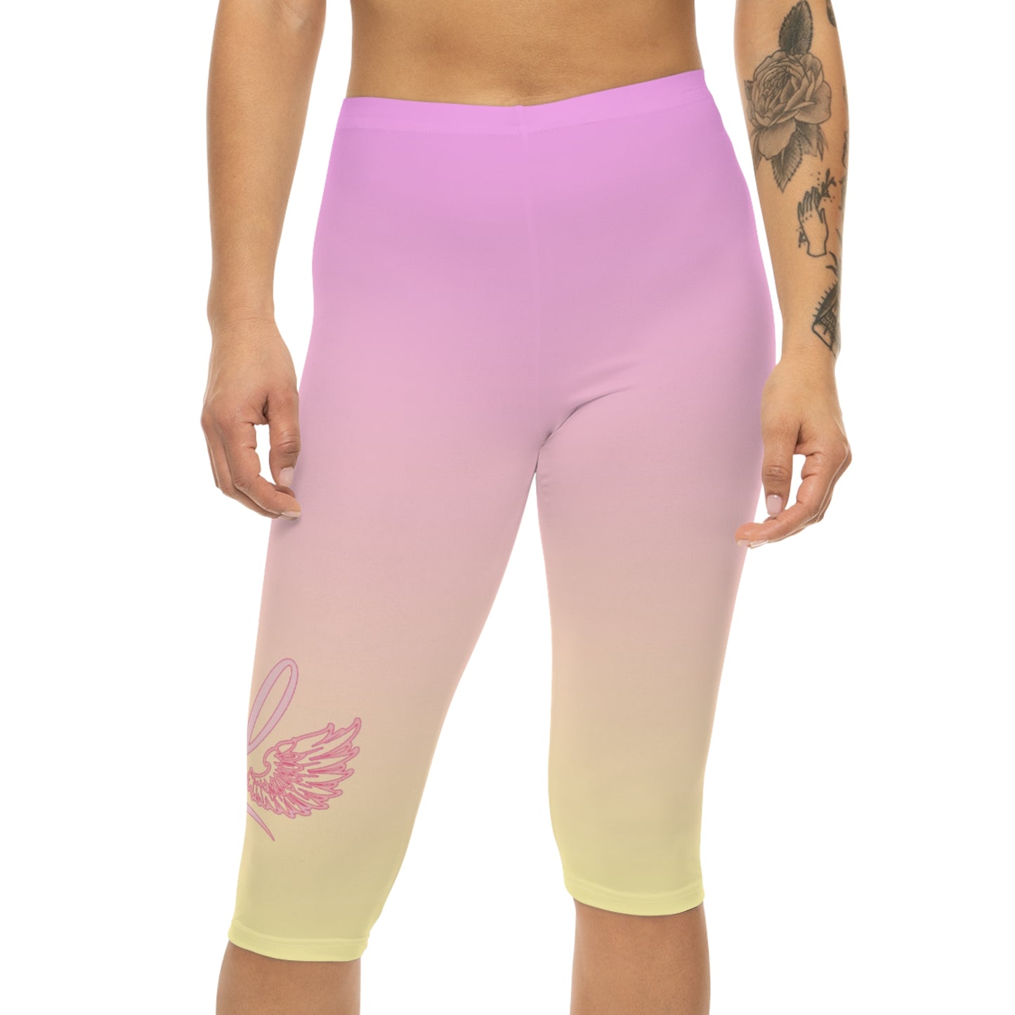 Legendary Strawberry Lemonade Women's Capri Leggings