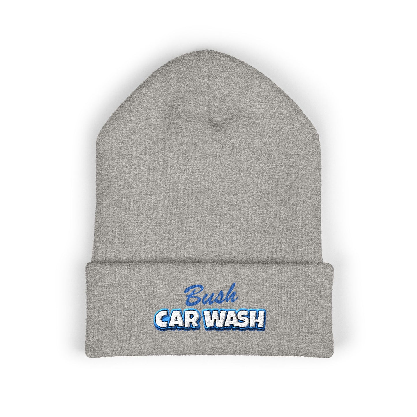 Classic Cuffed Beanie — Embroidered "Bush Car Wash" Logo