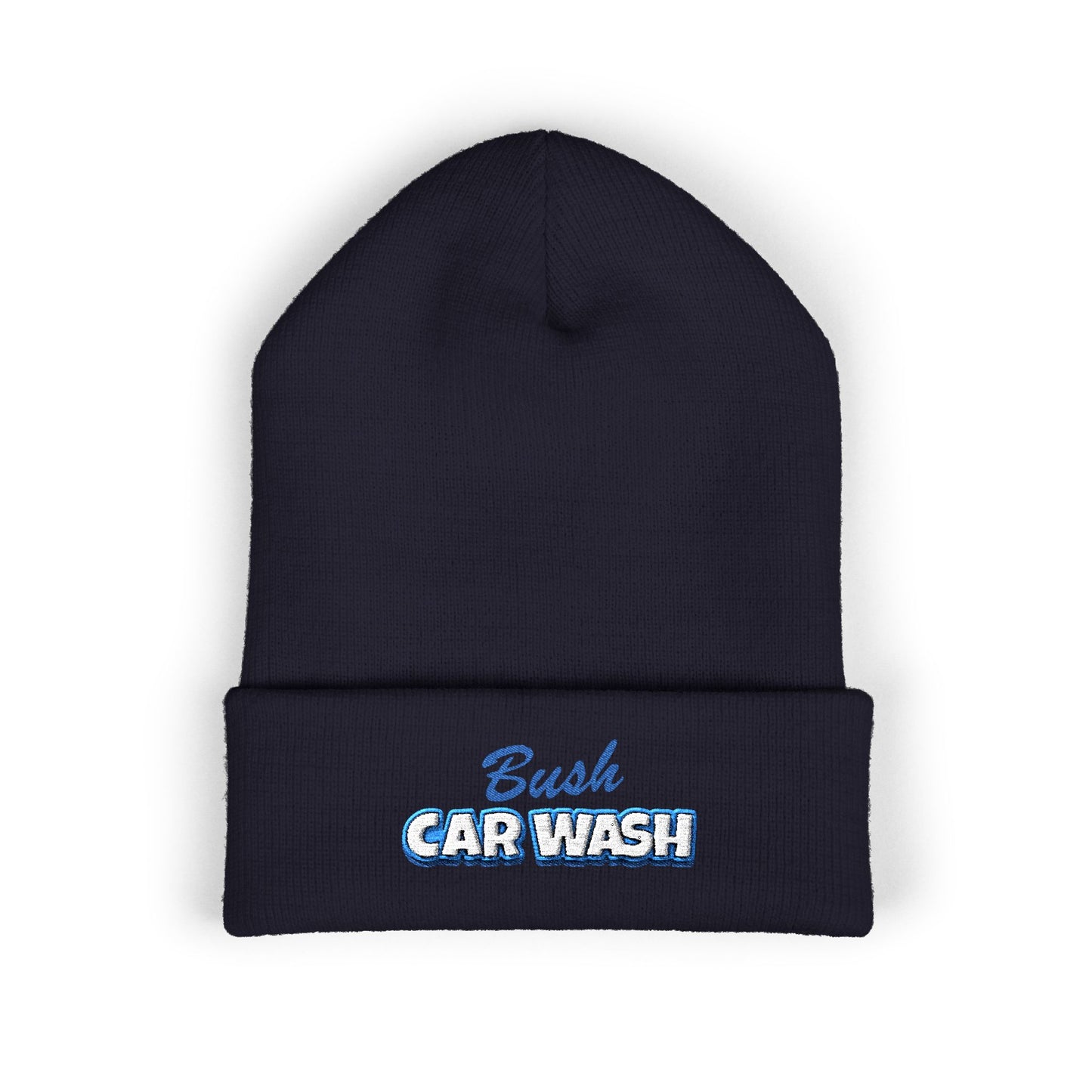 Classic Cuffed Beanie — Embroidered "Bush Car Wash" Logo