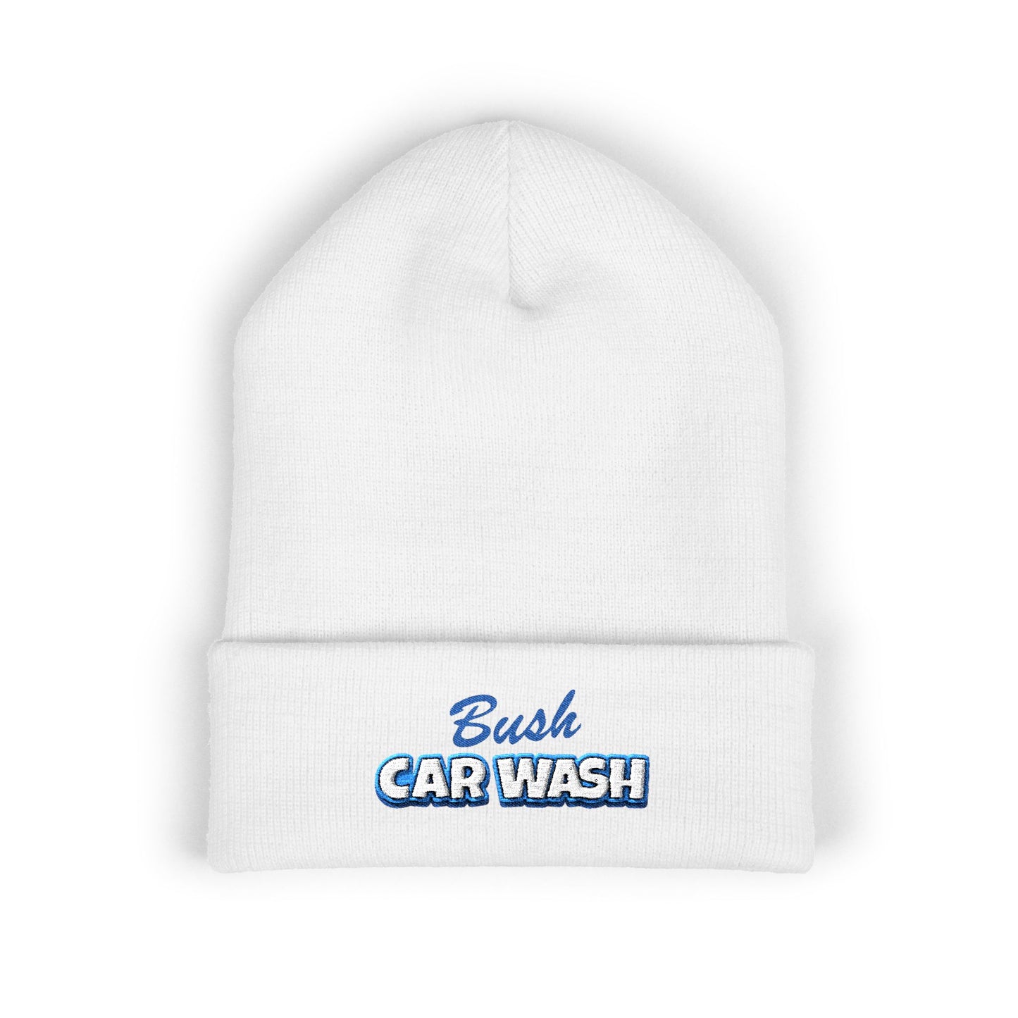 Classic Cuffed Beanie — Embroidered "Bush Car Wash" Logo