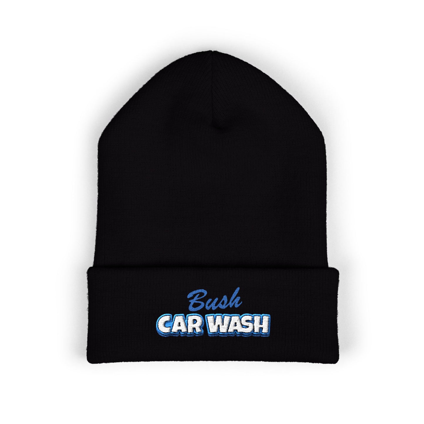 Classic Cuffed Beanie — Embroidered "Bush Car Wash" Logo